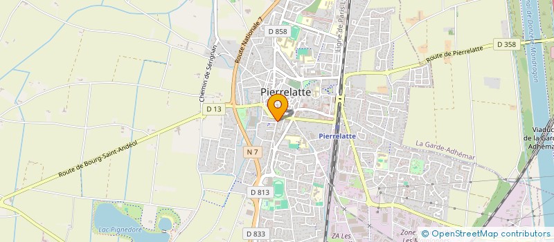 localisation de l'entreprise MONSIEUR BRUNO LUCE  PIERRELATTE