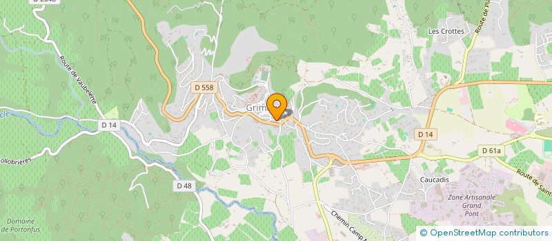 localisation de l'entreprise MONSIEUR BRUNO LUCHET  GRIMAUD