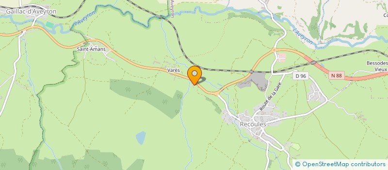 localisation de l'entreprise MONSIEUR BRUNO LUNET DE LAJONQUIERE  SEVERAC D'AVEYRON