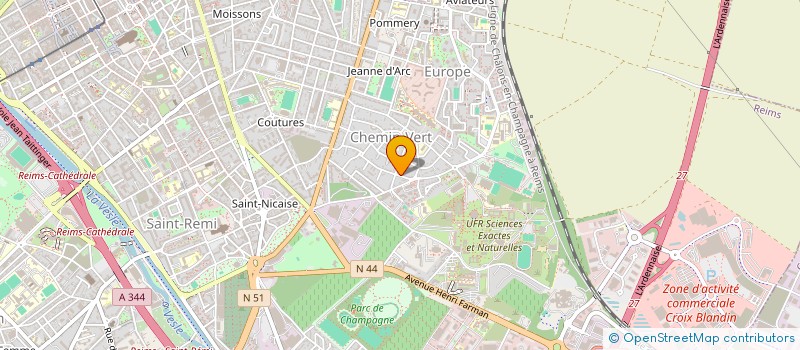 localisation de l'entreprise MONSIEUR BRUNO MAAMAR  REIMS