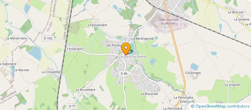 localisation de l'entreprise MONSIEUR BRUNO MACE à LA BERNARDIERE