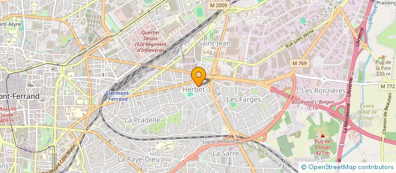 localisation de l'entreprise MONSIEUR BRUNO MAGNE  CLERMONT-FERRAND