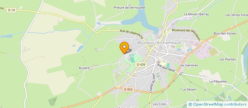 localisation de l'entreprise MONSIEUR BRUNO MAGNIER à BOURBON-L'ARCHAMBAULT