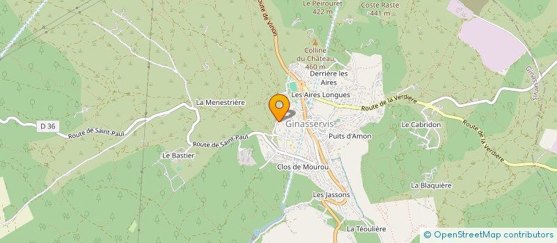 localisation de l'entreprise MONSIEUR BRUNO MAHEY  GINASSERVIS