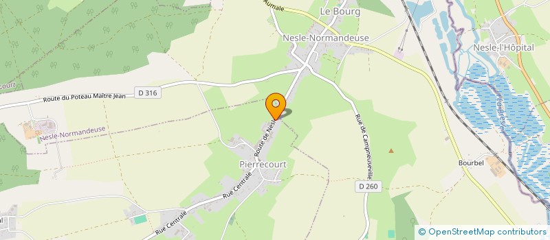 localisation de l'entreprise MONSIEUR BRUNO MAISON  PIERRECOURT