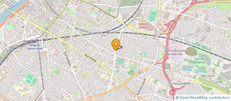 localisation de l'entreprise MONSIEUR BRUNO MALINGE à ANGERS
