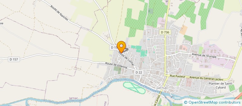 localisation de l'entreprise MONSIEUR BRUNO MALLAT à JARNAC