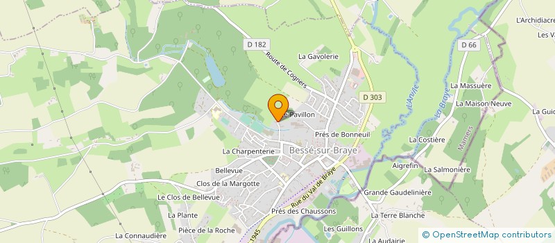 localisation de l'entreprise MONSIEUR BRUNO MALLET à BESSE-SUR-BRAYE
