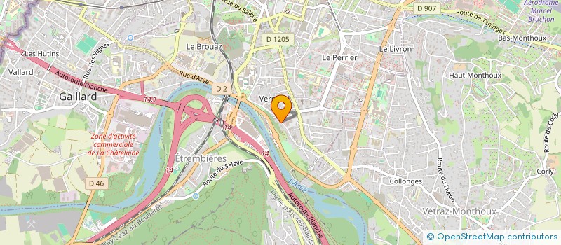 localisation de l'entreprise MONSIEUR BRUNO MARIETTE  ANNEMASSE