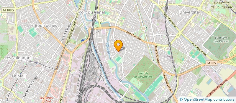 localisation de l'entreprise MONSIEUR BRUNO MARILLIER à DIJON