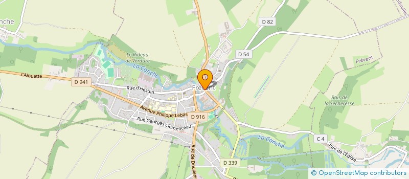 localisation de l'entreprise MONSIEUR BRUNO MARLIERE  FREVENT