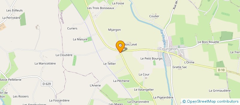 localisation de l'entreprise MONSIEUR BRUNO MARTIN à COURGEON