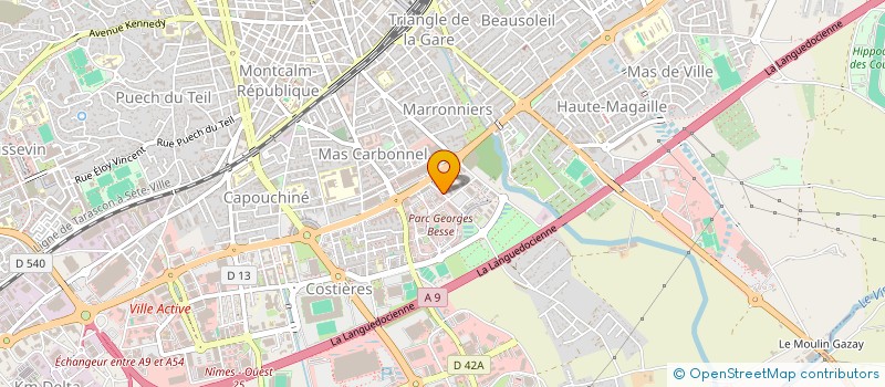 localisation de l'entreprise MONSIEUR BRUNO MARTIN à NIMES