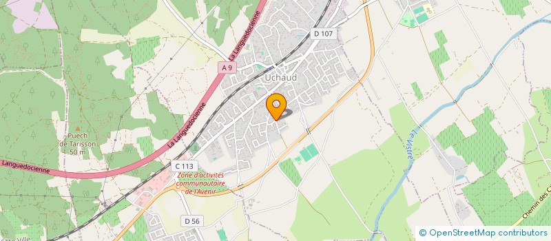 localisation de l'entreprise MONSIEUR BRUNO MARTIN  UCHAUD