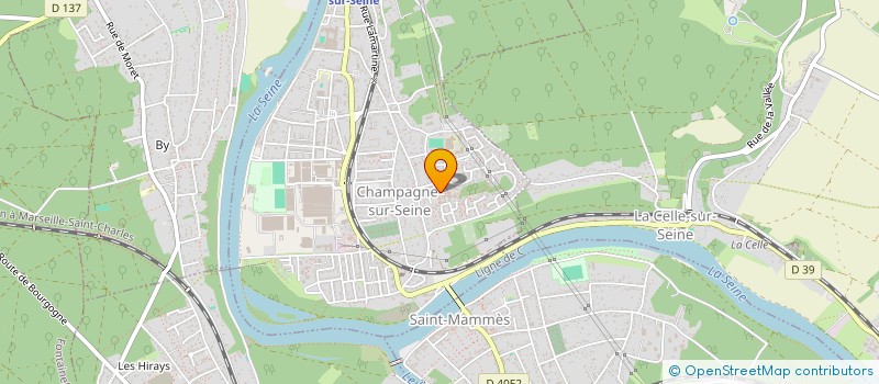 localisation de l'entreprise MONSIEUR BRUNO MARTIN  CHAMPAGNE-SUR-SEINE