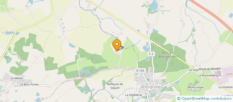 localisation de l'entreprise MONSIEUR BRUNO MARTIN  LE PIN