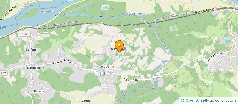 localisation de l'entreprise MONSIEUR BRUNO MARTIN  URCUIT