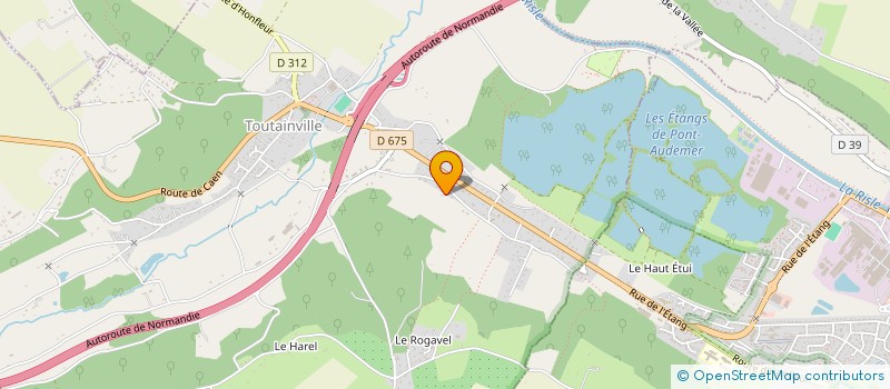 localisation de l'entreprise MONSIEUR BRUNO MARTIN  TOUTAINVILLE