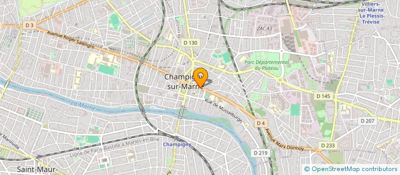 localisation de l'entreprise MONSIEUR BRUNO MARTIN-CHAVE à CHAMPIGNY-SUR-MARNE