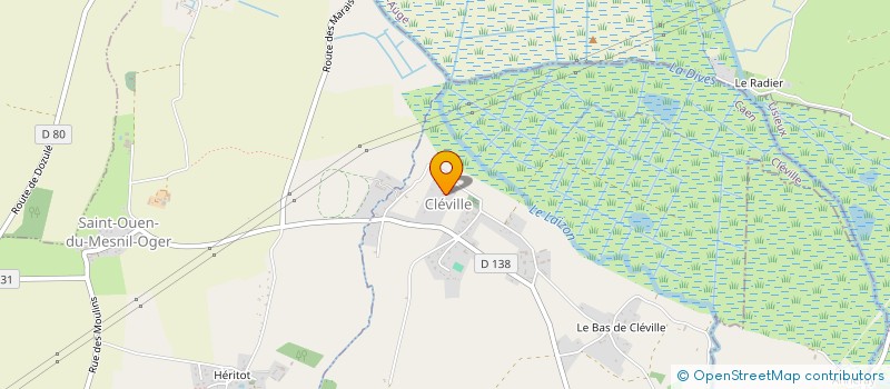 localisation de l'entreprise MONSIEUR BRUNO MARTINE  CLEVILLE