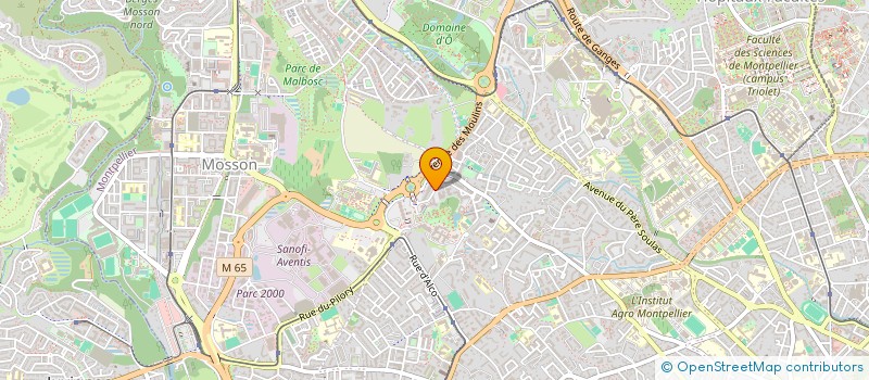 localisation de l'entreprise MONSIEUR BRUNO MARTINEZ à MONTPELLIER