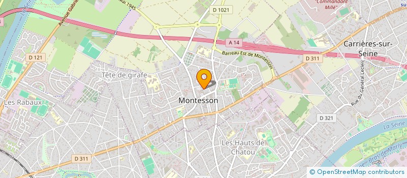 localisation de l'entreprise MONSIEUR BRUNO MARTINS  MONTESSON