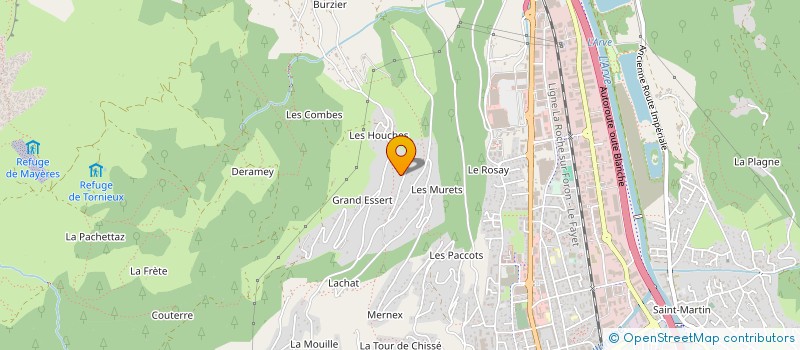 localisation de l'entreprise MONSIEUR BRUNO MARTY  SALLANCHES