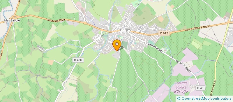 localisation de l'entreprise MONSIEUR BRUNO MARTY  BAGES