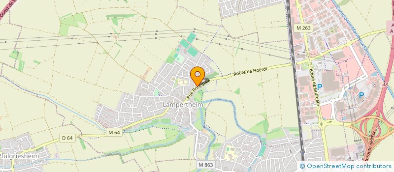 localisation de l'entreprise MONSIEUR BRUNO MARZOLF  LAMPERTHEIM