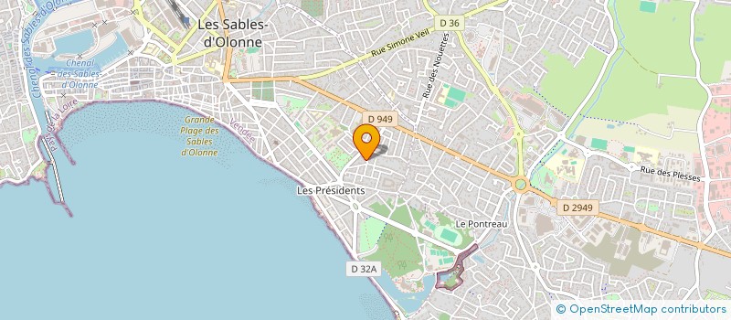 localisation de l'entreprise MONSIEUR BRUNO MASSE à LES SABLES D'OLONNE