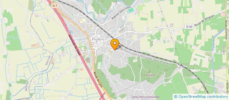 localisation de l'entreprise MONSIEUR BRUNO MATHIEU à PIOLENC