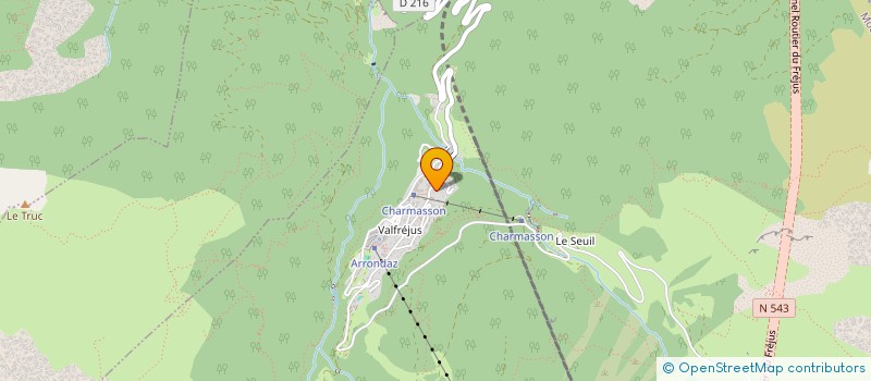 localisation de l'entreprise MONSIEUR BRUNO MATHIEU  MODANE