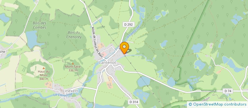 localisation de l'entreprise MONSIEUR BRUNO MATHIOT  LANTENOT