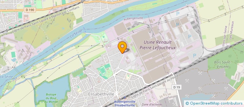 localisation de l'entreprise MONSIEUR BRUNO MATIAS  AUBERGENVILLE