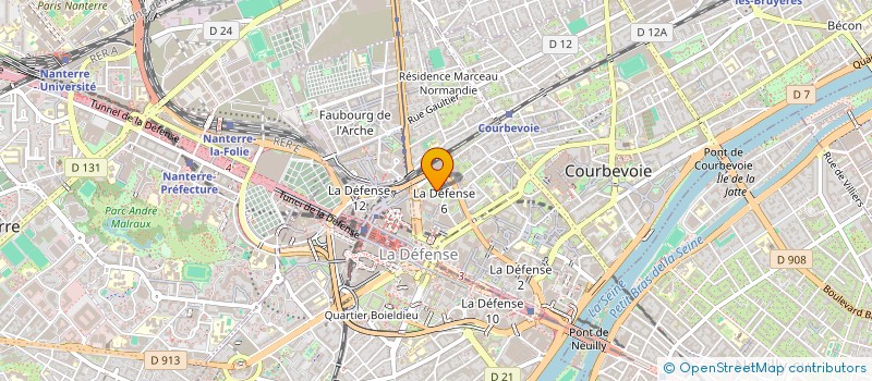localisation de l'entreprise MONSIEUR BRUNO MATOUA à COURBEVOIE