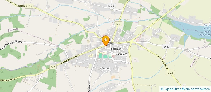 localisation de l'entreprise MONSIEUR BRUNO MATTEE  RIEUMES