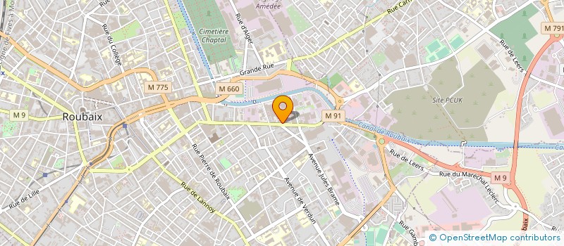 localisation de l'entreprise MONSIEUR BRUNO MATTON à ROUBAIX