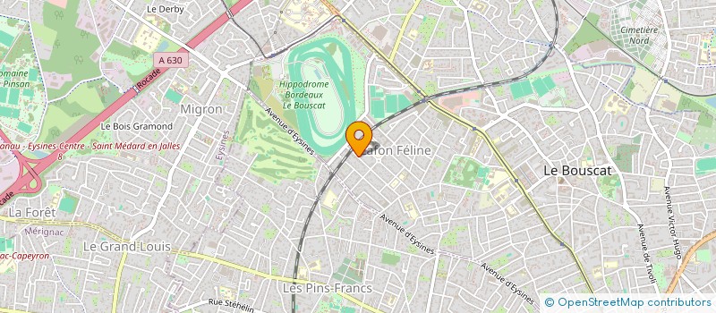 localisation de l'entreprise MONSIEUR BRUNO MAURI  LE BOUSCAT