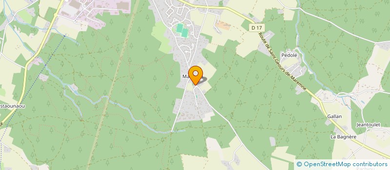 localisation de l'entreprise MONSIEUR BRUNO MAURIN  SOUSTONS