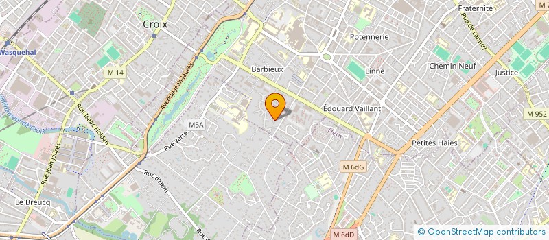 localisation de l'entreprise MONSIEUR BRUNO MAURO  ROUBAIX