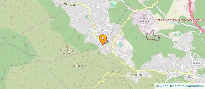 localisation de l'entreprise MONSIEUR BRUNO MAUROUX  PEYPIN