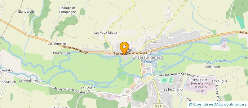 localisation de l'entreprise MONSIEUR BRUNO MAUVIERE  CHATEAU-RENARD