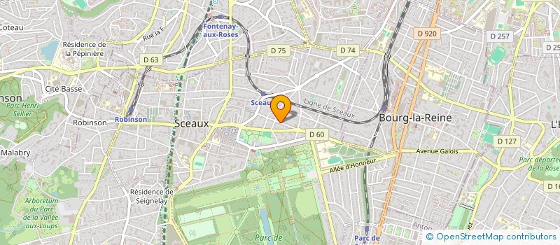localisation de l'entreprise MONSIEUR BRUNO MAYRARGUE à SCEAUX