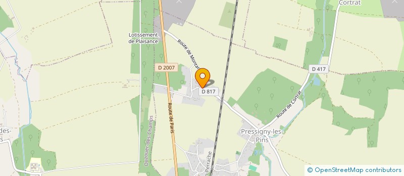 localisation de l'entreprise MONSIEUR BRUNO MAZEPA à PRESSIGNY-LES-PINS