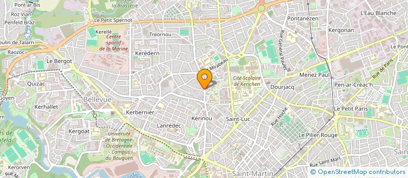 localisation de l'entreprise MONSIEUR BRUNO MEHRENBERGER à BREST
