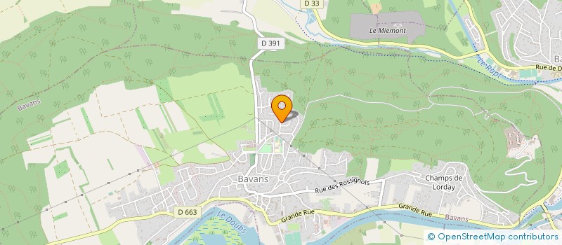 localisation de l'entreprise MONSIEUR BRUNO MEILLET  BAVANS