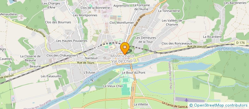 localisation de l'entreprise MONSIEUR BRUNO MENDES  MONTRICHARD-VAL-DE-CHER