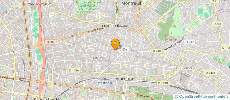 localisation de l'entreprise MONSIEUR BRUNO MENDES DE ANDRADE à MONTREUIL