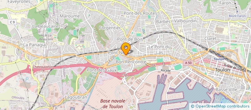 localisation de l'entreprise MONSIEUR BRUNO MENGUY  TOULON