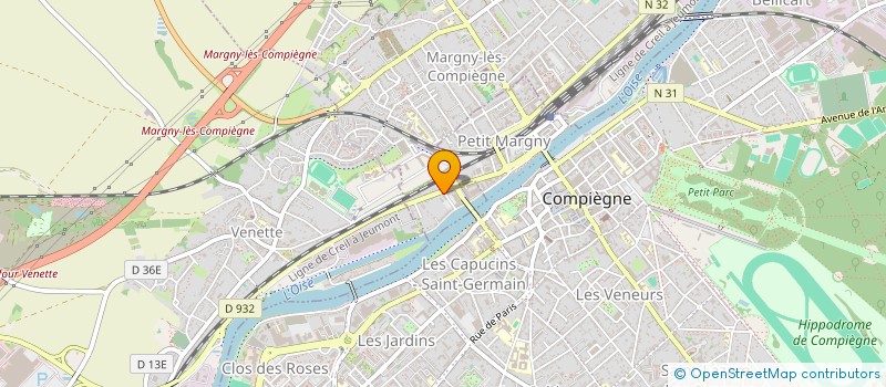 localisation de l'entreprise MONSIEUR BRUNO MERCIER  MARGNY-LES-COMPIEGNE